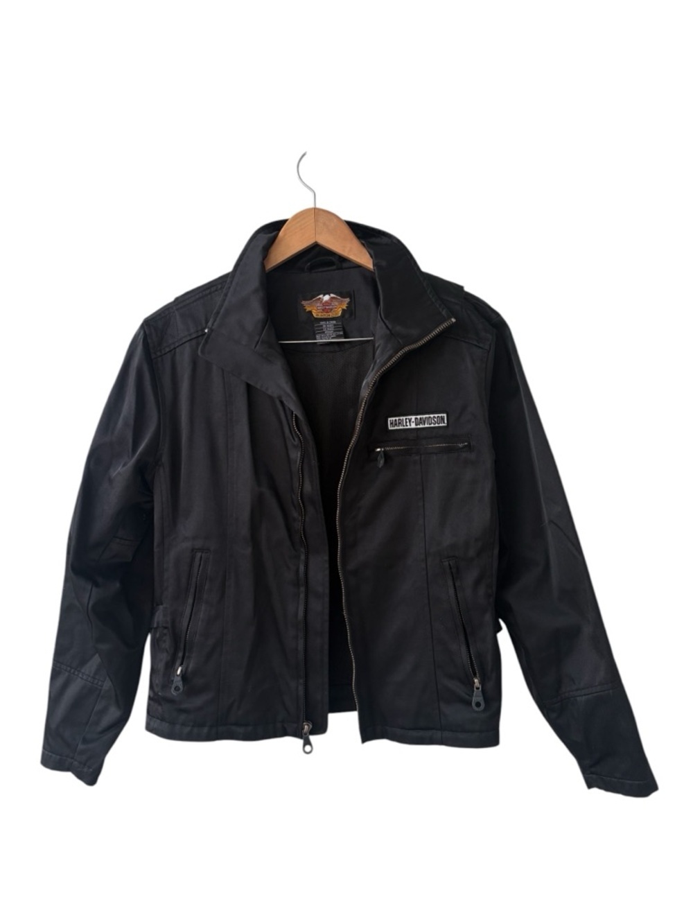 Harley-Davidson Women’s Black Moto Riding Jacket Medium - Picture 2 of 8